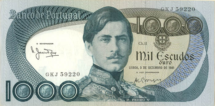 Portugal P-175c   Foreign Paper Money